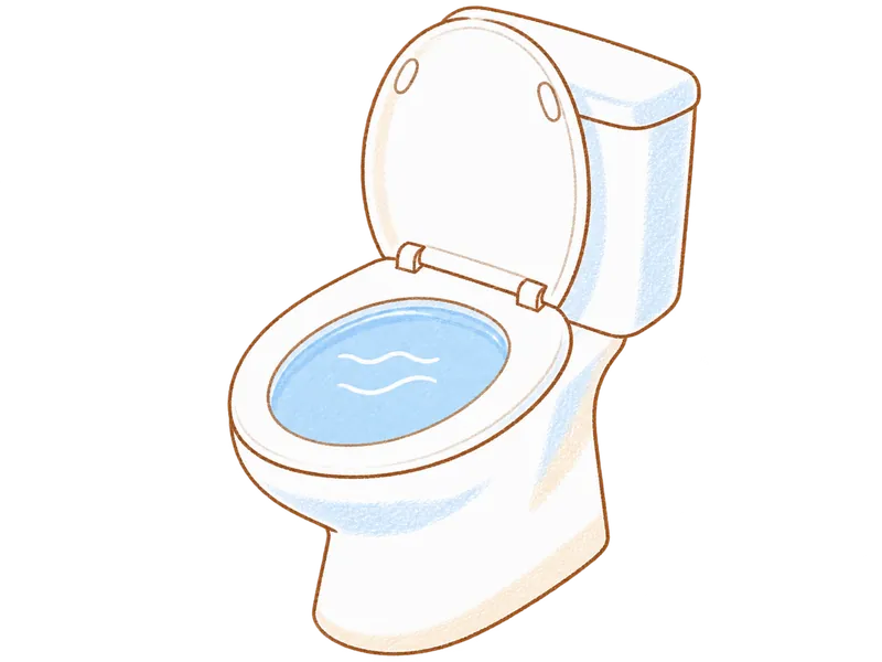 便器の水があふれそう